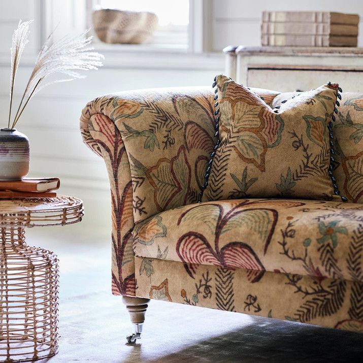 Watercolor Floral Print Fabric